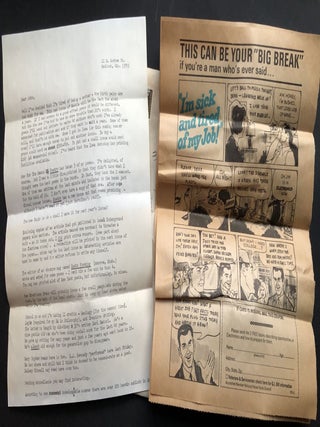 Archive of 200 acceptance/rejection notes and literary correspondence to poet John Alfred Taylor including Robert Bly, Joseph McElroy, Dave Smith, Mona Van Duyn, John Williams, Thomas Williams, et al.