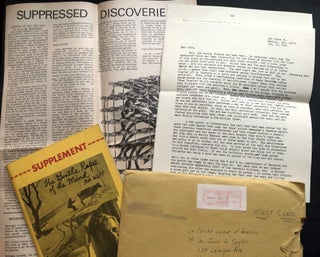 Archive of 200 acceptance/rejection notes and literary correspondence to poet John Alfred Taylor including Robert Bly, Joseph McElroy, Dave Smith, Mona Van Duyn, John Williams, Thomas Williams, et al.