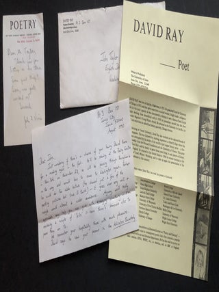 Archive of 200 acceptance/rejection notes and literary correspondence to poet John Alfred Taylor including Robert Bly, Joseph McElroy, Dave Smith, Mona Van Duyn, John Williams, Thomas Williams, et al.