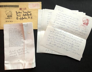 Archive of 200 acceptance/rejection notes and literary correspondence to poet John Alfred Taylor including Robert Bly, Joseph McElroy, Dave Smith, Mona Van Duyn, John Williams, Thomas Williams, et al.