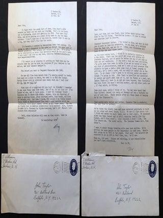 Archive of 200 acceptance/rejection notes and literary correspondence to poet John Alfred Taylor including Robert Bly, Joseph McElroy, Dave Smith, Mona Van Duyn, John Williams, Thomas Williams, et al.
