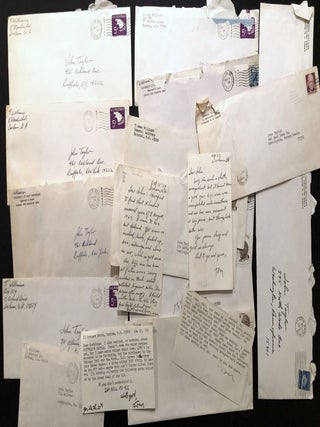 Archive of 200 acceptance/rejection notes and literary correspondence to poet John Alfred Taylor including Robert Bly, Joseph McElroy, Dave Smith, Mona Van Duyn, John Williams, Thomas Williams, et al.