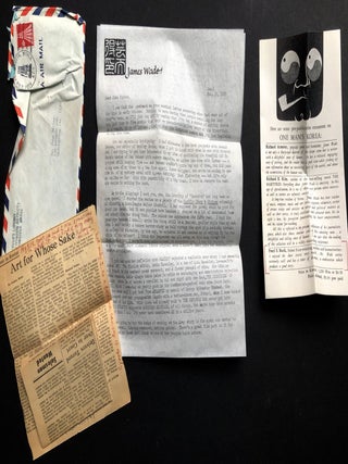 Archive of over 125 letters, 1966-1983, on poetry, music, Korea, Lovecraft, horror stories, science fiction, Arkham House