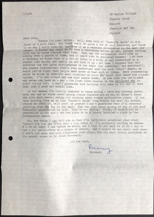 Archive of 65 letters & notes (1970s-2000s) from science fiction, fantasy and horror story editors and authors