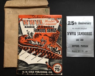 Item #H35001 WWVA World's Original Radio Jamboree Famous Songs (1942) & 25th Anniversary Souvenir...