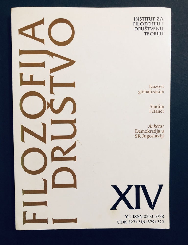 Item #H35063 Filozofija i drustvo XIV
