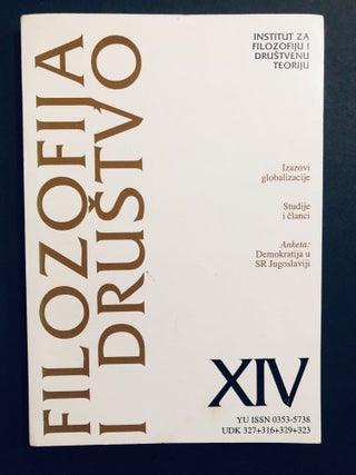 Item #H35063 Filozofija i drustvo XIV