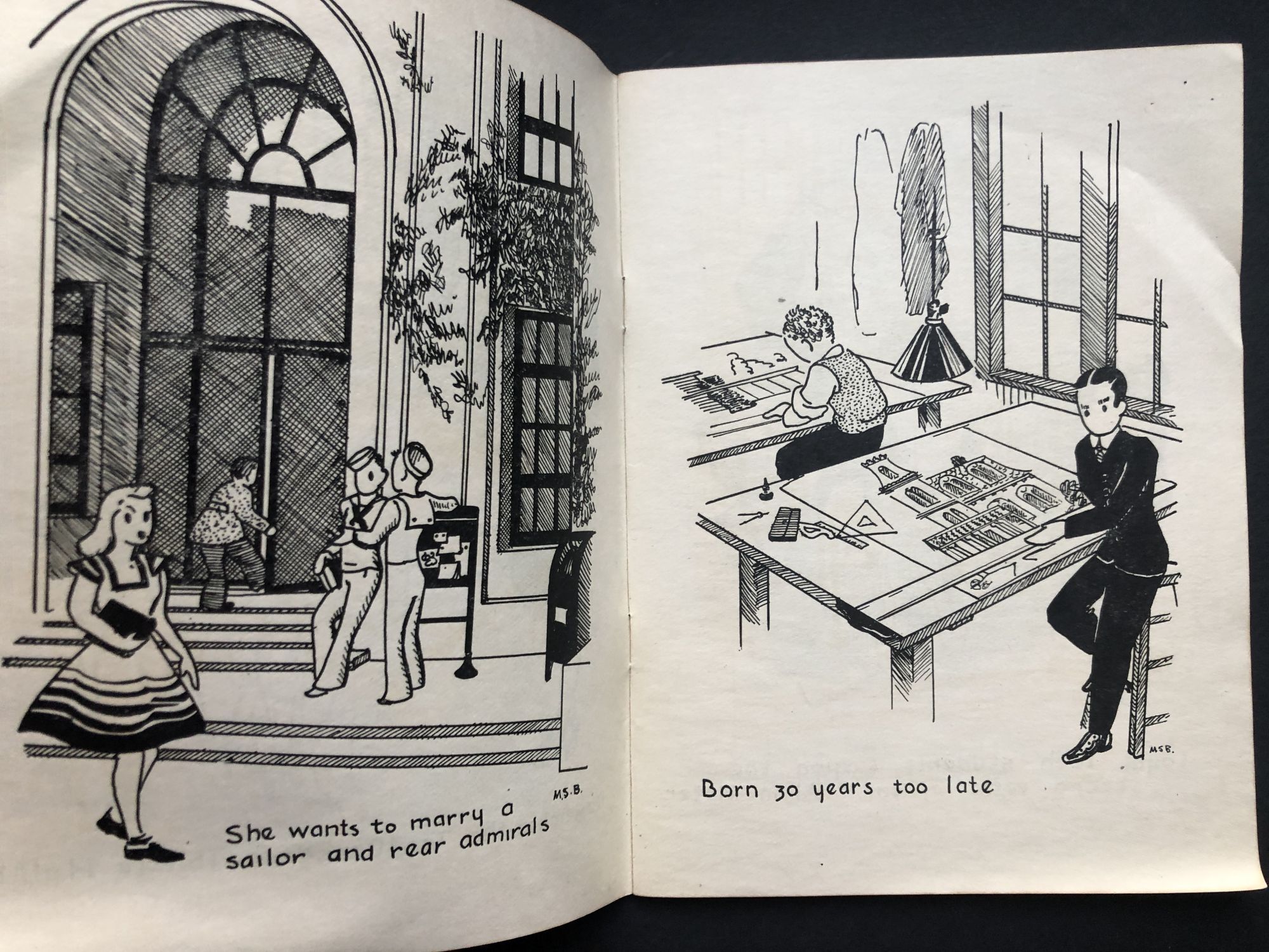 Skibo Sketches 1945 : Cartoons of college life at Carnegie Institute of ...