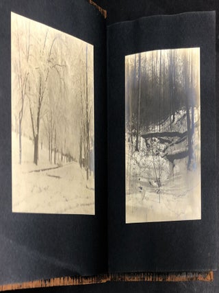1900-1921 2 photo albums Washington County PA landscapes, New England, Somerset PA, Washington College
