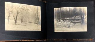 1900-1921 2 photo albums Washington County PA landscapes, New England, Somerset PA, Washington College
