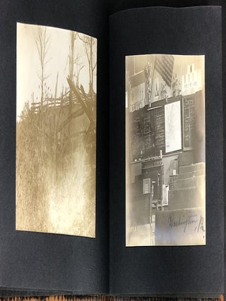 1900-1921 2 photo albums Washington County PA landscapes, New England, Somerset PA, Washington College