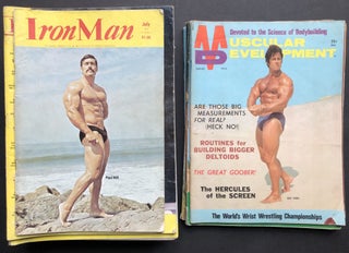 Item #H35389 17 misc. issues of IRON MAN 1974-1986 & 4 1970s issues of MUSCULAR DEVELOPMENT
