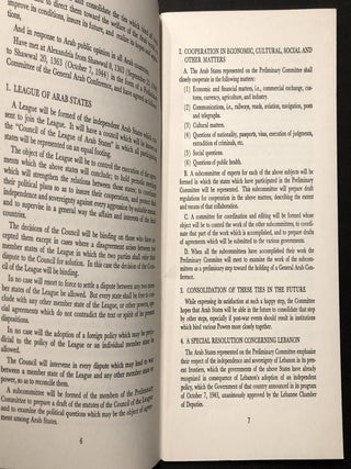 Basic Documents of the League of Arab States