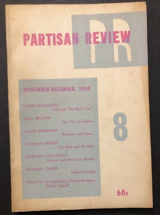 Item #H35487 Partisan Review, November-December 1950. Hannah Arendt, Saul Bellow