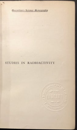 Studies in Radioactivity