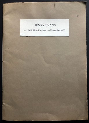 Item #H35571 Henry Evans, an Exhibition Preview, 6 November 1966, 2 signed prints, Hunt Botanical...