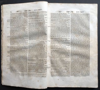 Hebrew edition of the Yoma tractate from the Mishnah and Babylonian Talmud, 1833