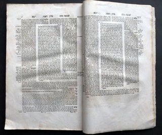 Hebrew edition of the Yoma tractate from the Mishnah and Babylonian Talmud, 1833