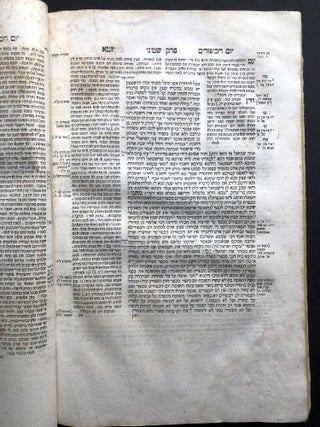 Hebrew edition of the Yoma tractate from the Mishnah and Babylonian Talmud, 1833
