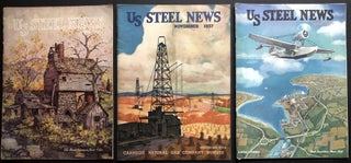 Item #H35615 3 issues of U. S. Steel News magazine, April & November 1937, April 1940