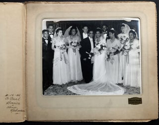 Item #H35616 1946 wedding photograph of Bernice & Alvin Richardson. Charles "Teenie" Harris