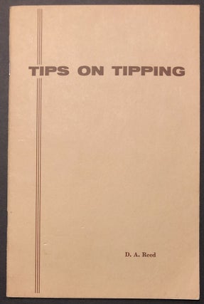 Item #H35654 Tips on Tipping [book on how to tip at a restaurant, hotel, doormen, barbers,...