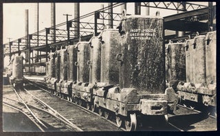 Item #H35702 Original 9 x 5 photo ca. 1910: Ingot Molds Used in Mills, Pittsburgh