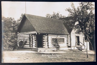 Item #H35703 Ca. 1910s 9x6 photo Riverview Park Cabin, Pittsburgh PA Northside Allegheny