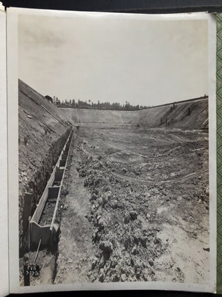 Photo album documenting 1926 construction of 5 million gallon reservoir near Pittsburgh