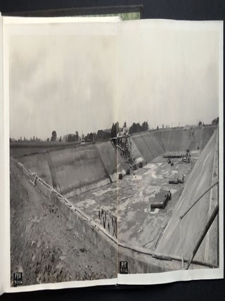 Photo album documenting 1926 construction of 5 million gallon reservoir near Pittsburgh