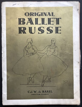 Item #H35743 1946 Souvenir program ORIGINAL BALLET RUSSE, signed by many of the dancers. Col. W....