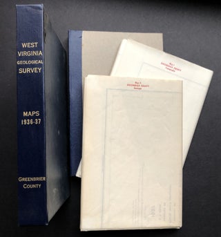 Item #H35814 2 large maps of Greenbrier County, WV for the West Virginia Geological Survey...