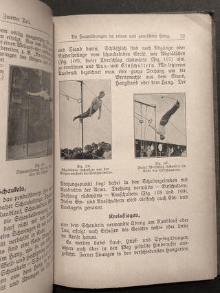 1920s German book on gymnastics with apparatus: Geräteturnen: Systematischer Teil, Die Turnübungen mit Entwicklungsbeispielen, Beispielen vom Höherentwickeln und Verändern von Übungen, Grundregeln und Turnsprachliches