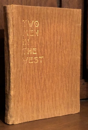 Item #H35848 Two Men in the West - signed limited edition. Will R. Halpin