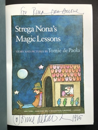 Strega Nona's Magic Lessons -- inscribed