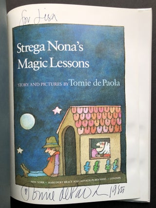 Strega Nona's Magic Lessons -- inscribed