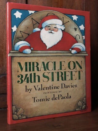Item #H35924 Miracle on 34th Street -- signed by dePaola. Valentine Davies, Tomie dePaola