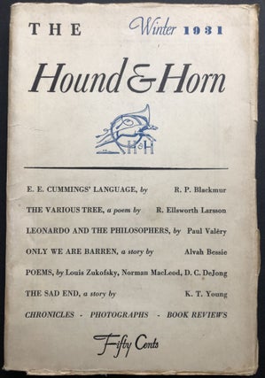 Item #H36032 The Hound & Horn, Winter 1931. William Carlos Williams, Louis Zukofsky