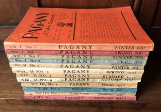 Item #H36050 Pagany, A Native Quarterly, 12 issues complete 1930-1932. Richard Johns, Gertrude...