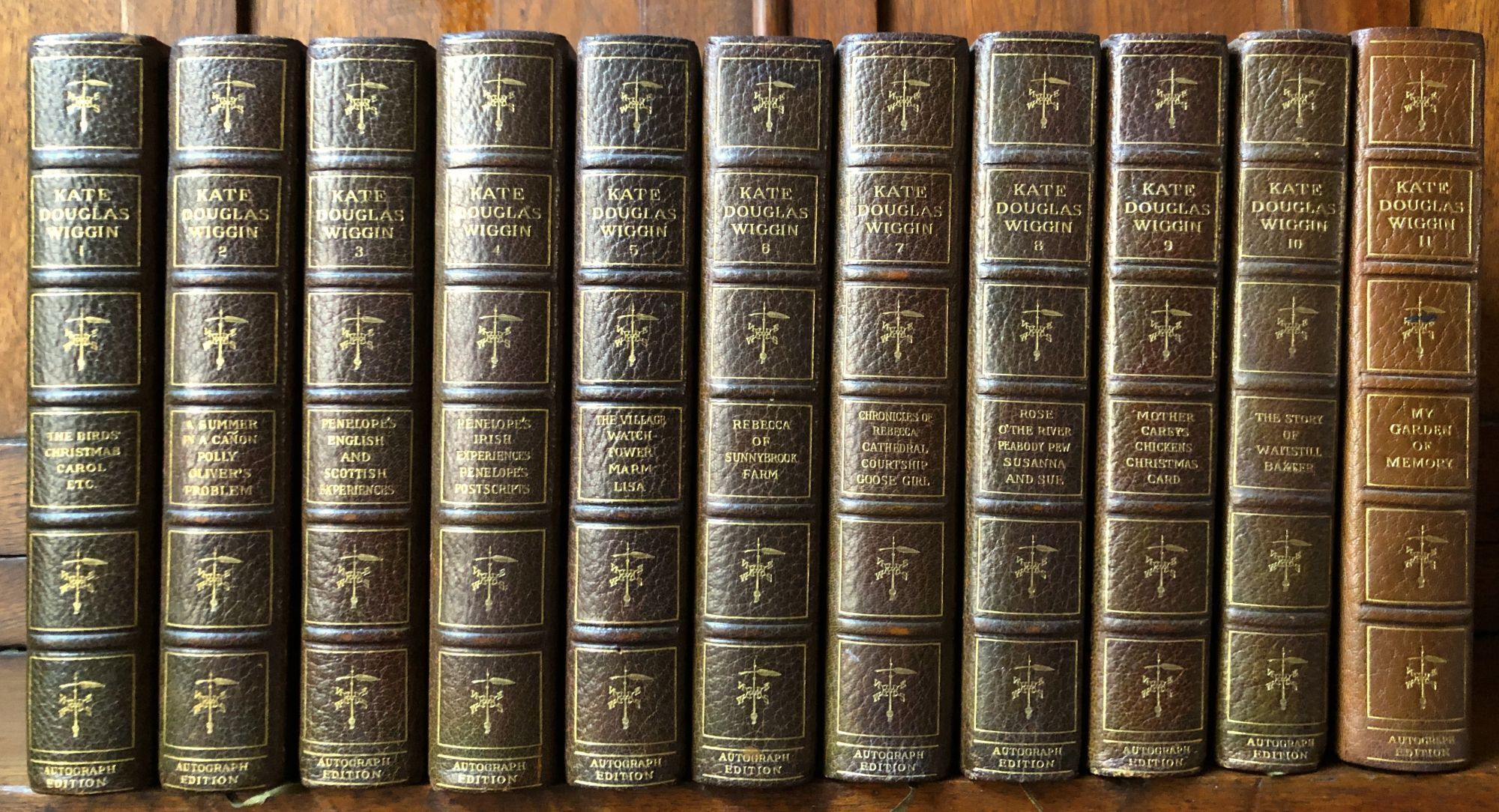 The Writings, 10 volumes, limited signed in fine leather bindings, plus ...