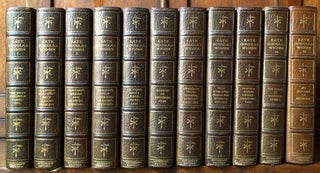 Item #H36097 The Writings, 10 volumes, limited signed in fine leather bindings, plus "My Garden...