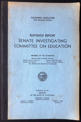 Item #H36102 Opposition to Loyalty: Eleventh Report, Senate Investigating Committee on Education....