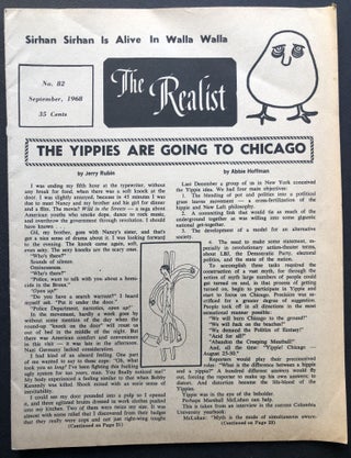 Item #H36125 The Realist, September, 1968 (no. 82) "The Yippies Are Going to Chicago" Abbie...
