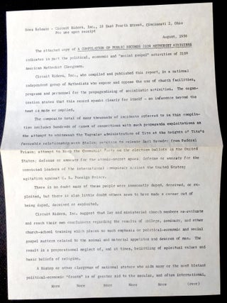 A Compilation of Public Records: 2109 Methodist Ministers