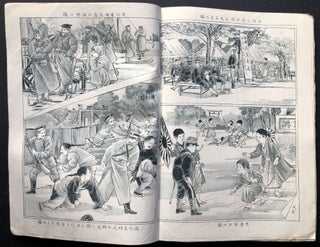 2 early 1900s Japanese journals on Russo-Japanese war with color plates