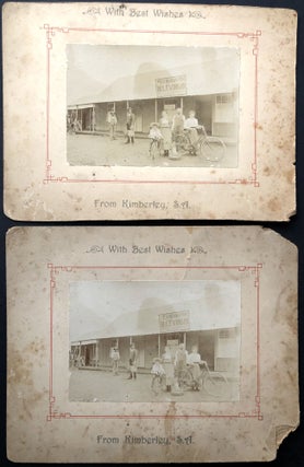 Item #H36171 1890s photo of M. Levinson's New Drop Inn, Kimberley, South Africa