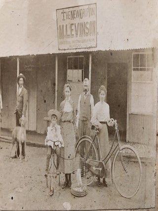 1890s photo of M. Levinson's New Drop Inn, Kimberley, South Africa