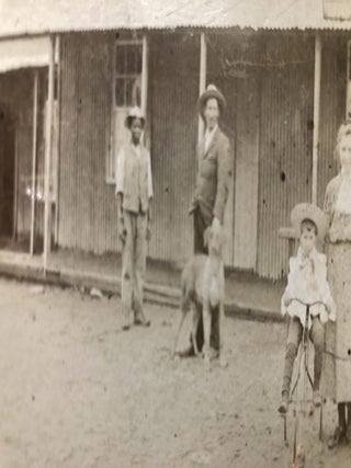 1890s photo of M. Levinson's New Drop Inn, Kimberley, South Africa