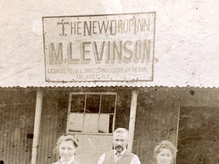 1890s photo of M. Levinson's New Drop Inn, Kimberley, South Africa