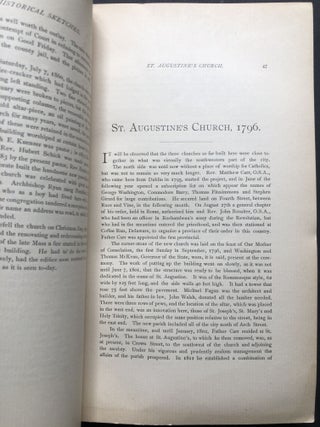 Historical Sketches of the Catholic Churches and Institutions of Philadelphia, A Parish Register and Book of Reference